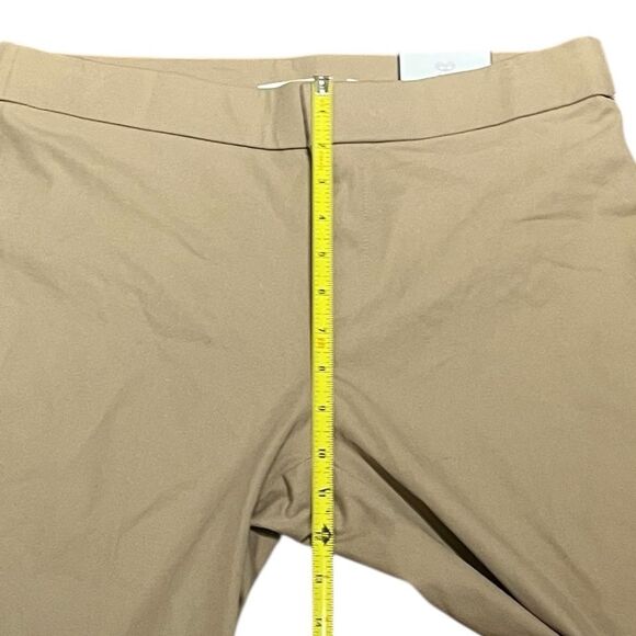 Rafaella Classic Cropped Tan Pants With Scallop Hem, Size 10, NWT - Picture 6 of 10